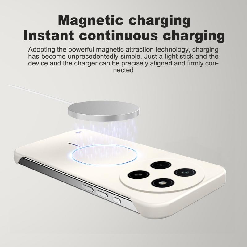 For Magsafe Magnetic Frameless Case For Honor X80 Pro Max Hard PC Matte Ultra Thin Shockproof Cover For Honor X80Pro Max Shell