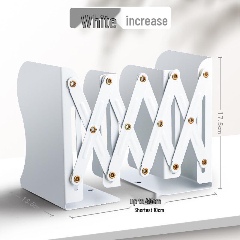 Zásuvný stolní regál na knihy s držákem na tužky a děličem knih pro studenty