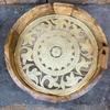 Wooden Brass Side Chakki Grinder Stool Table For Home Decor Furniture | Indian Central Coffee Table Art Decor Stool, End Table Aata Chakki