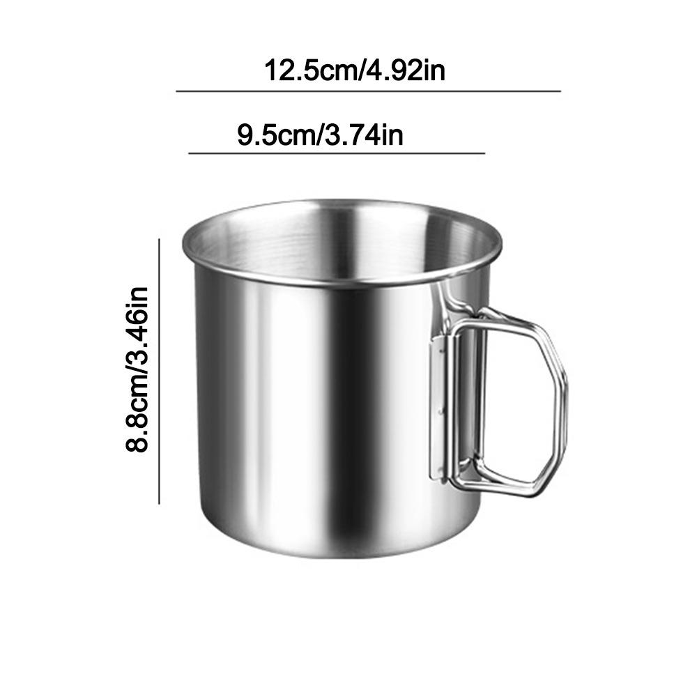 Stainless Steel Water Cup Portable Water Cup Accessories Gifts Drinking Cup