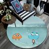 The Amazing World of Gumball2 Round Area Rug,Carpet Rug for Living Room Bedroom Sofa Playroom Decor,Non-slip Floor Mat