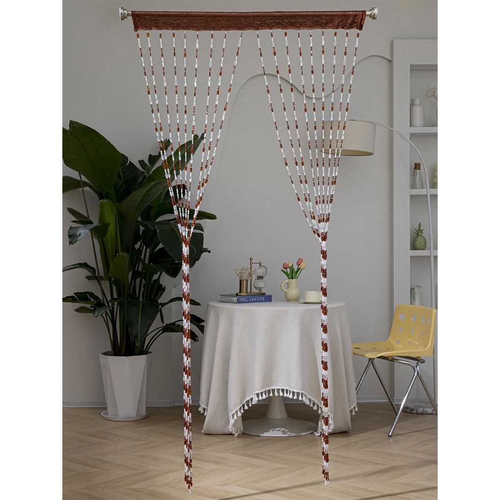 2025 Neue Heimdekoration mit Perlen-Türvorhang, 18-fädiger Acryl-Perlen-Türvorhang - Heimdekoration für Türöffnungen, Raumteiler