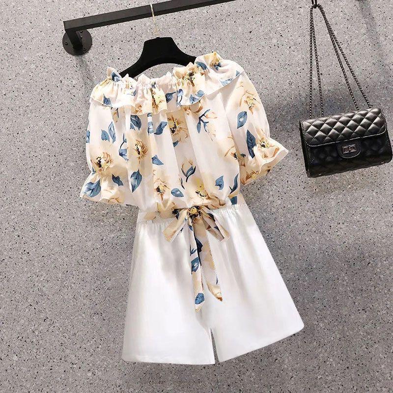 2026 Plus Size Women's Summer Tummy-Slimming Two-Piece Set