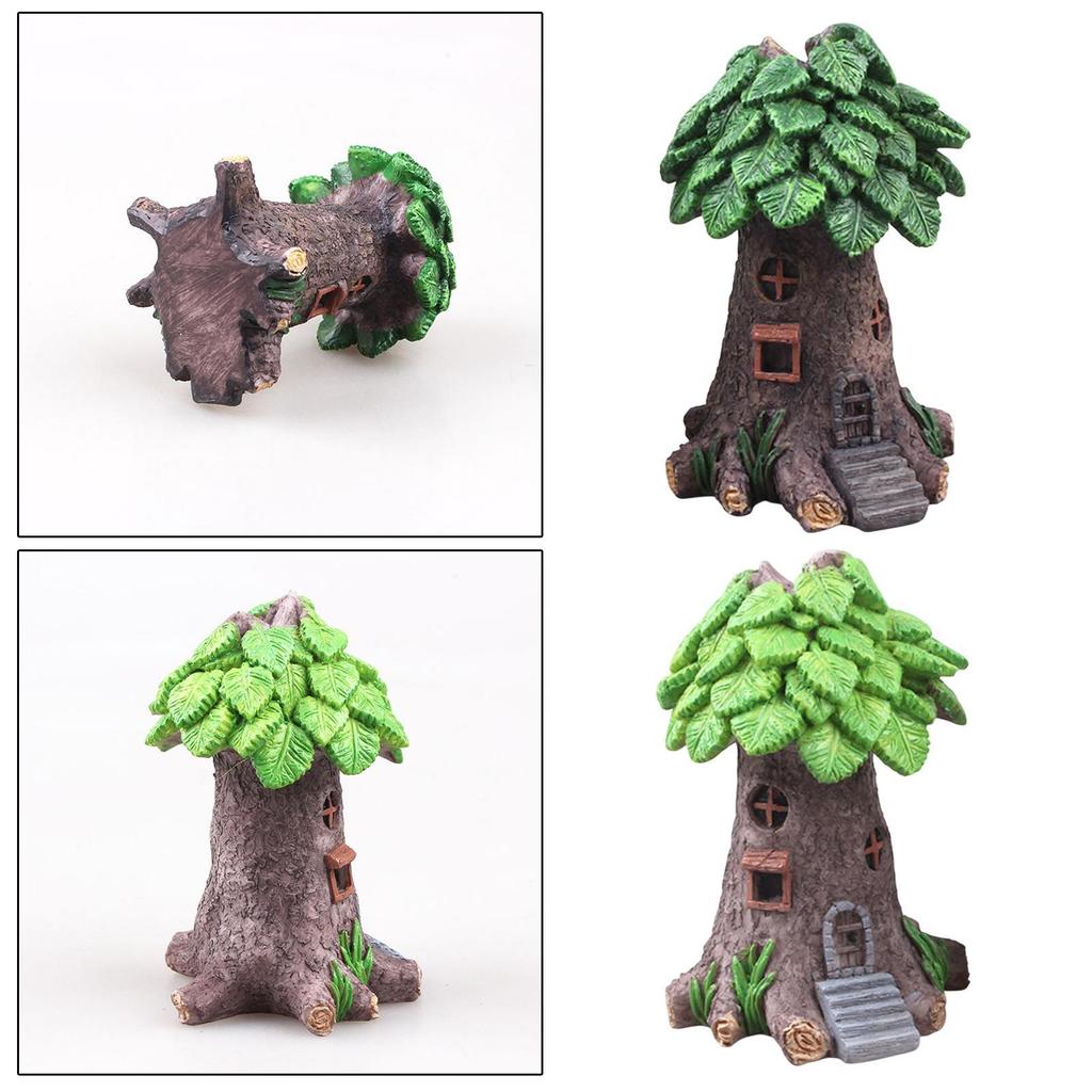 Miniature Tree Fairy House Versatile Underwater Supplies Aquarium Decoration