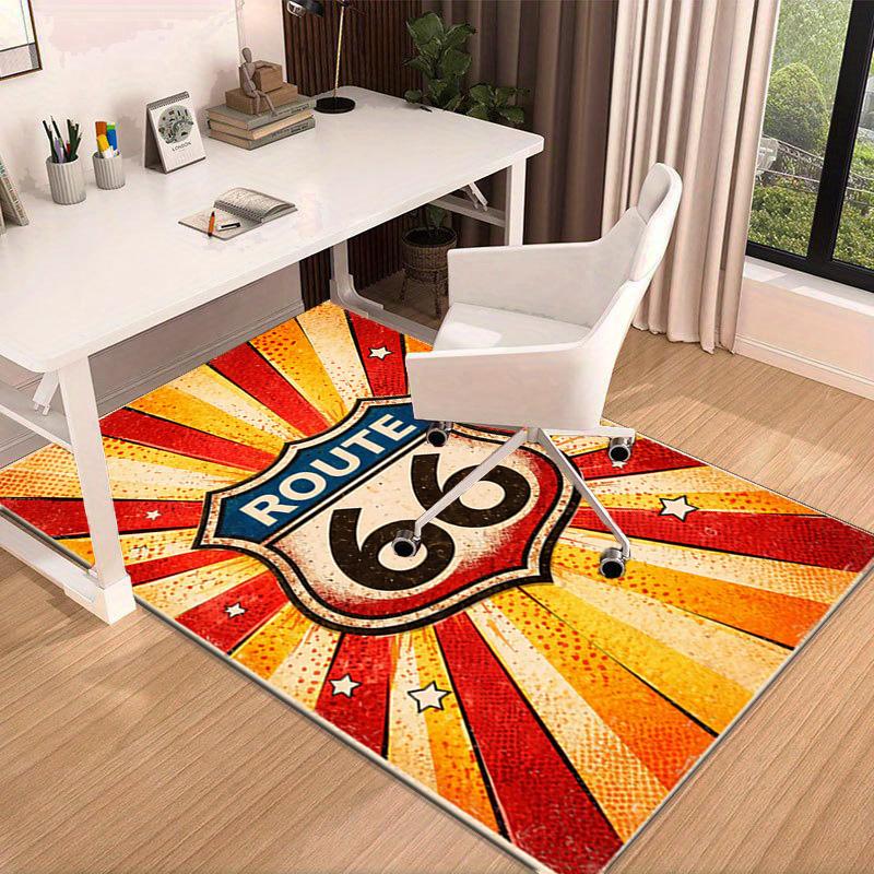 Route 66 Area Rug Office rug, Chair Rug, Decor Carpet Livingroom bedroom Mat, Large Size Fan gifts Christmas gifts