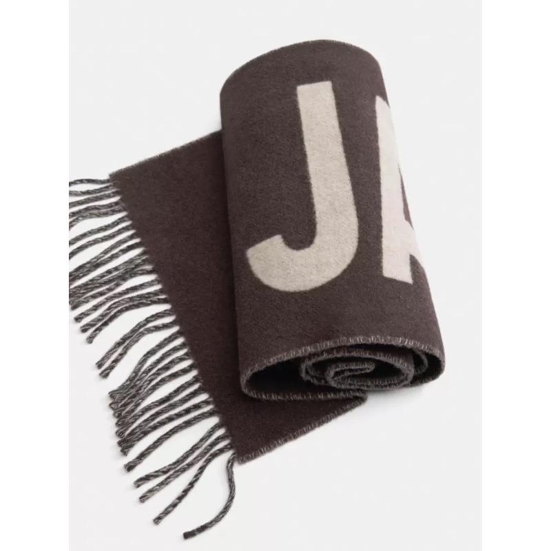 Cashmere Scarf Letter Scarf Autumn And Winter Nordic Style Woven Gift Tassel Five Color Scarf Shawl