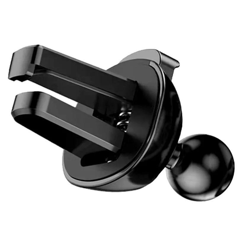Universal Car Charger Chasis Bracket Double Clamp Connection Mobile Phone Holder Base Dashboard Mount Air Outlet Clip GPS Use