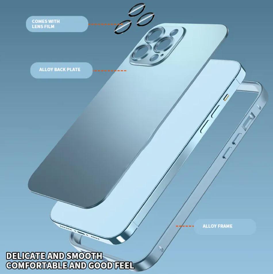 Lens Protection Anti Scratch Phone Cover for iPhone 16 15 14 13 Pro Max Magnetic Ultra Thin Luxury Cell Phone Case
