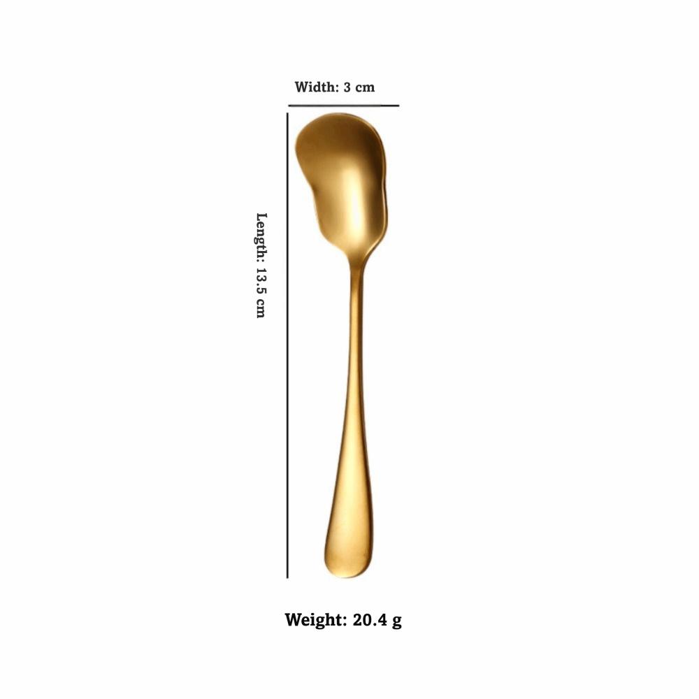High Quality Portable Dessert Spoon Stainless Steel Short Handle Coffee Spoon Stirring Spoon