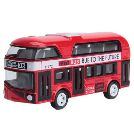 Simulation Alloy Car Model Mini Pull Back Bus Kids Children Educational Toy