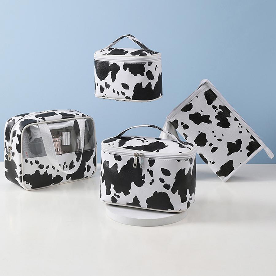 

Дорожная сумка для хранения большой емкости с коровьим узором 3-piece set