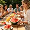 3in1 Watermelon Fork Slicer Cutter Stainless Steel Fruit Watermelon Cutting Fork Slicer Knife Set For Kitchen Fruit Processing