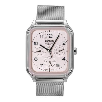 Standard Analog Stainless Steel Salmon Dial Quartz MTP-M306M-4AV Men's Watch