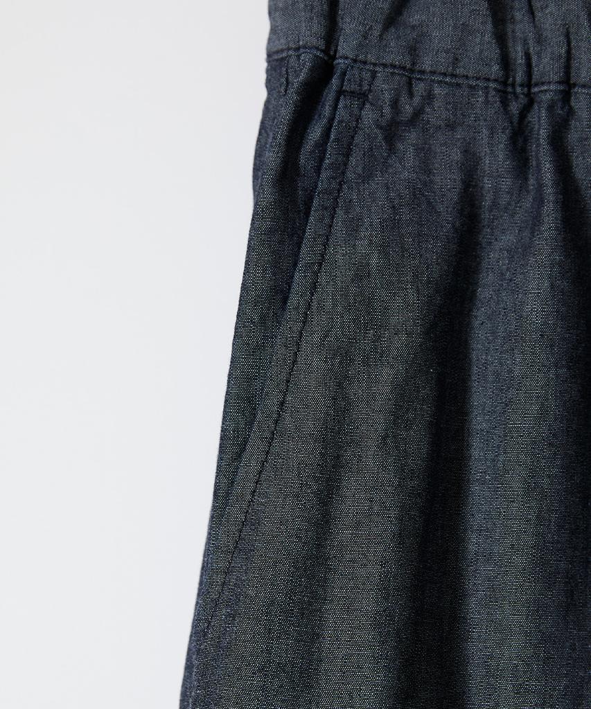 Holliseon Cove Chambray Drape Loose Pants Dark Navy