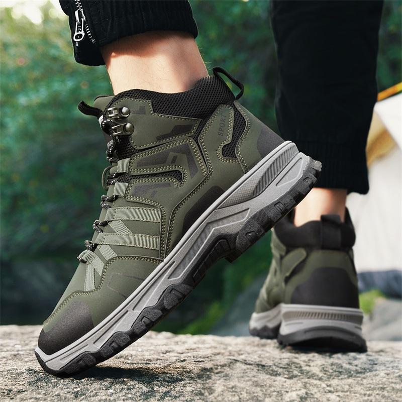 Men Hiking Shoes Outdoor Trekking Sports Climbing Camping Boots Non-Slip Waterproof Walking Jogging Trainers Sneakers Work Shoes