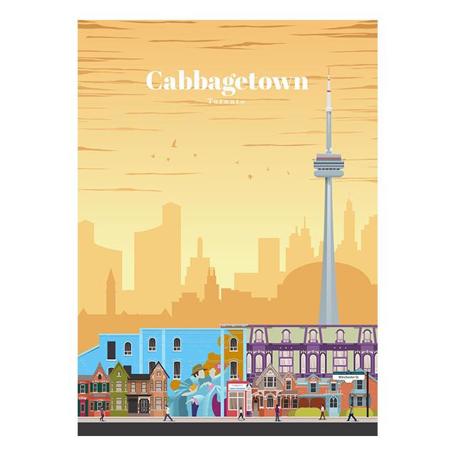 Abstrakte Cartoon Stadt Reise Drucke Poster Leinwand Malerei Hd Modern Wandkunst Bilder Für Wohnzimmer Schlafzimmer Heimdekoration