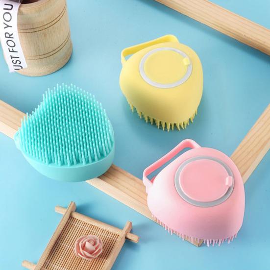 

Щетка для ванны Ультра мягкая грязь Удаление грязи Быстро пенящийся силиконовый скруббер для тела отшелушивающий для ванной комнаты