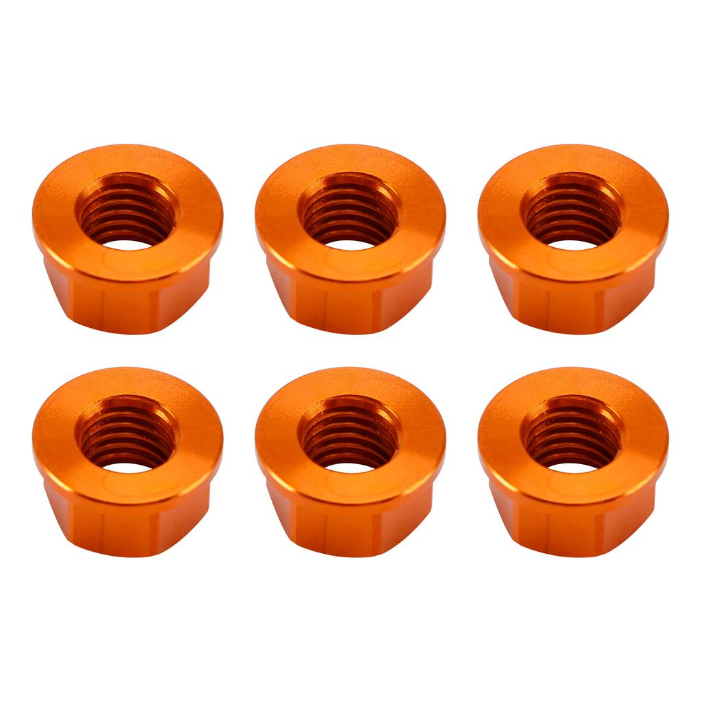 Rear Sprocket Nut Kit M10x1.5mm Orange For Aprilia RSV RSV4 1000R Factory 04-16