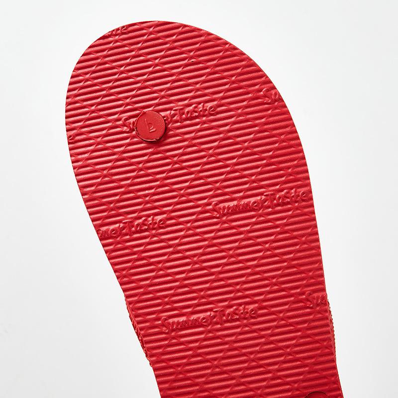 Flip-flops for Men and Women Summer Non-slip Rubber Personalized Pinch Foot Wear-resistant Indoor and Outdoor Wear Beach Slippers Men