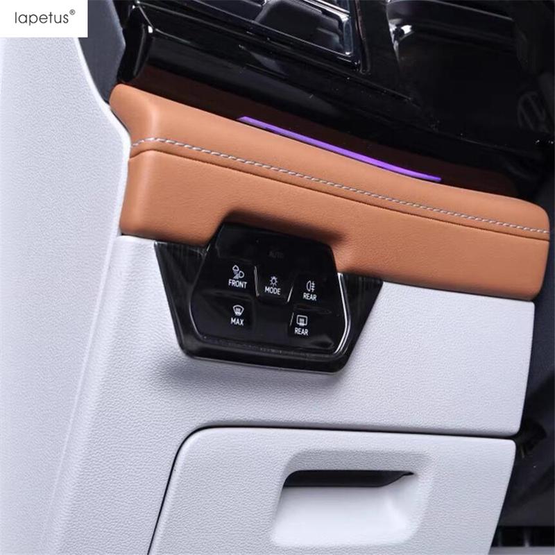 Window Lift AC Air Vent Head Lamp Gear Panel Cover Trim For VW Volkswagen Atlas / Teramont   Stainless Steel Accessories