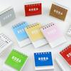2026 Mini Desktop Calendar Cute Cartoon Desk Planner with Spiral Binding Small Planning Notebook for Office Home
