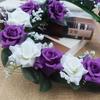 Heart-Shaped Rose Door Wall Hanging Wreaths Wedding Festival Decoration Road Lead Rose Flower Wreath Festival Party Supplies