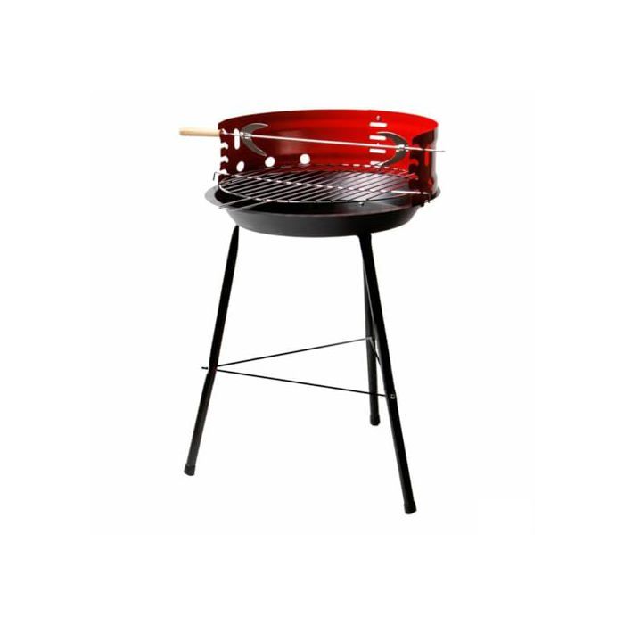 Portable Barbecue - BigBuy Productos Deportivos - 37.5x70x38.5 Cm - 4 Units - Red - Carbon Steel - Autonomous