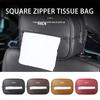 Car Tissue Bag Zipper Paper Towel Storage Box Accessories For K5 K2 Optima Soul Spectra Niro Cadenza Sephia Carens