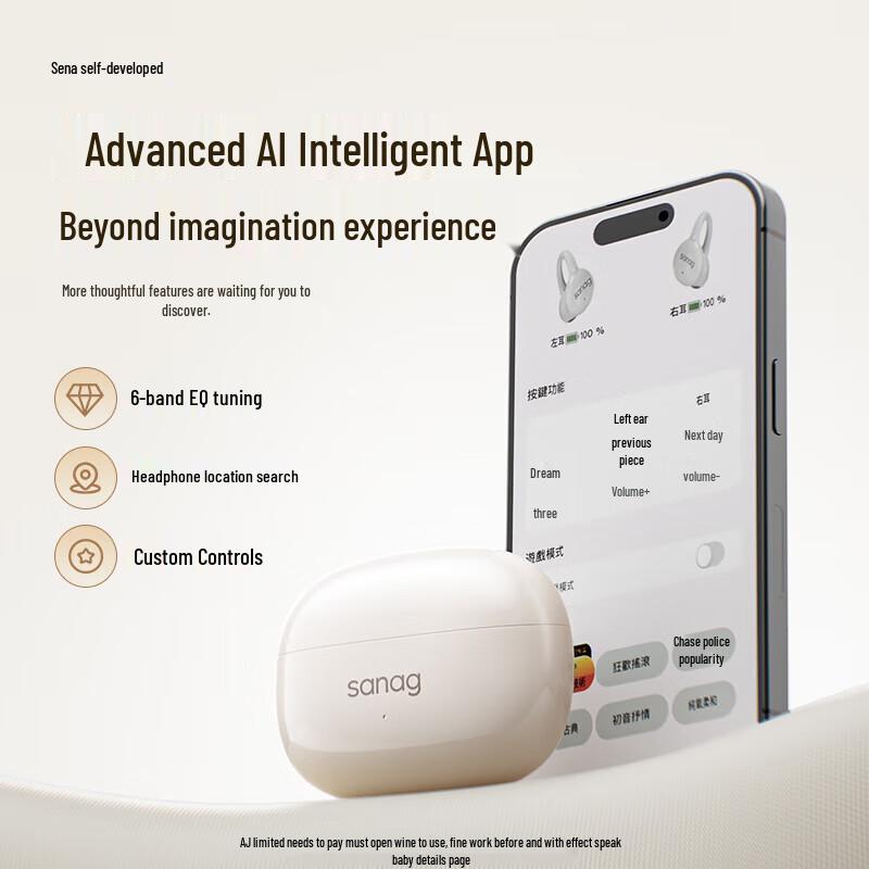 Sena Z60S Open-Ear Clip-On True Wireless Sports Earbuds