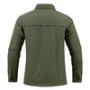 Men Spring Fall Outdoor Shirt Quick Dry Plus Size Soft Breathable Waterproof