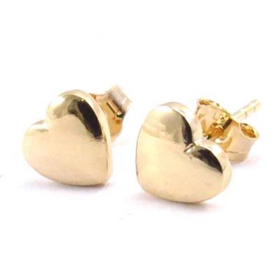 [J6028] - Gold Plated 'Love' Earrings