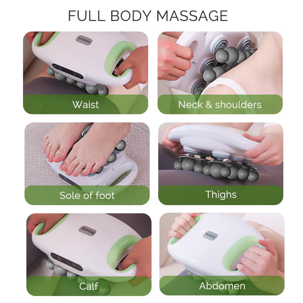 18-head Professional Fascia Gun Muscle Relax Massager High Frequency Back Waist Massage Machine Body Shoulder After Sport