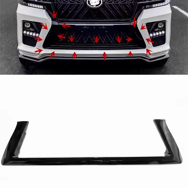 2012-2022 Toyota Land Cruiser Black Warrior Front Bumper with 8 LED Daytime Running Lights