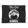 The Vampire Diaries Damon Salvatore Decke Weiche Warme Flanell Überwurfdecke Abdeckung für Bett Wohnzimmer Picknick Reise Zuhause Sofa