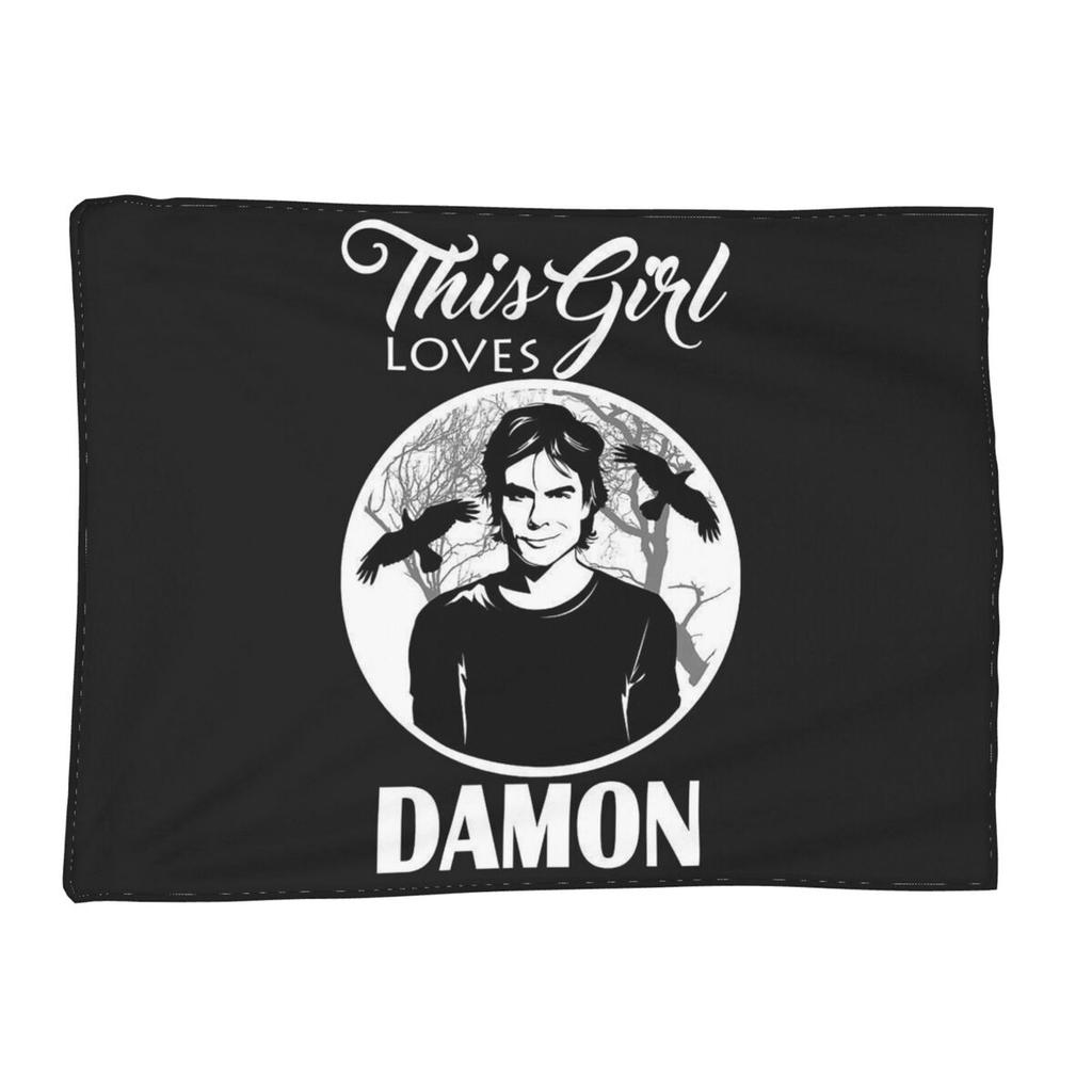 The Vampire Diaries Damon Salvatore Decke Weiche Warme Flanell Überwurfdecke Abdeckung für Bett Wohnzimmer Picknick Reise Zuhause Sofa