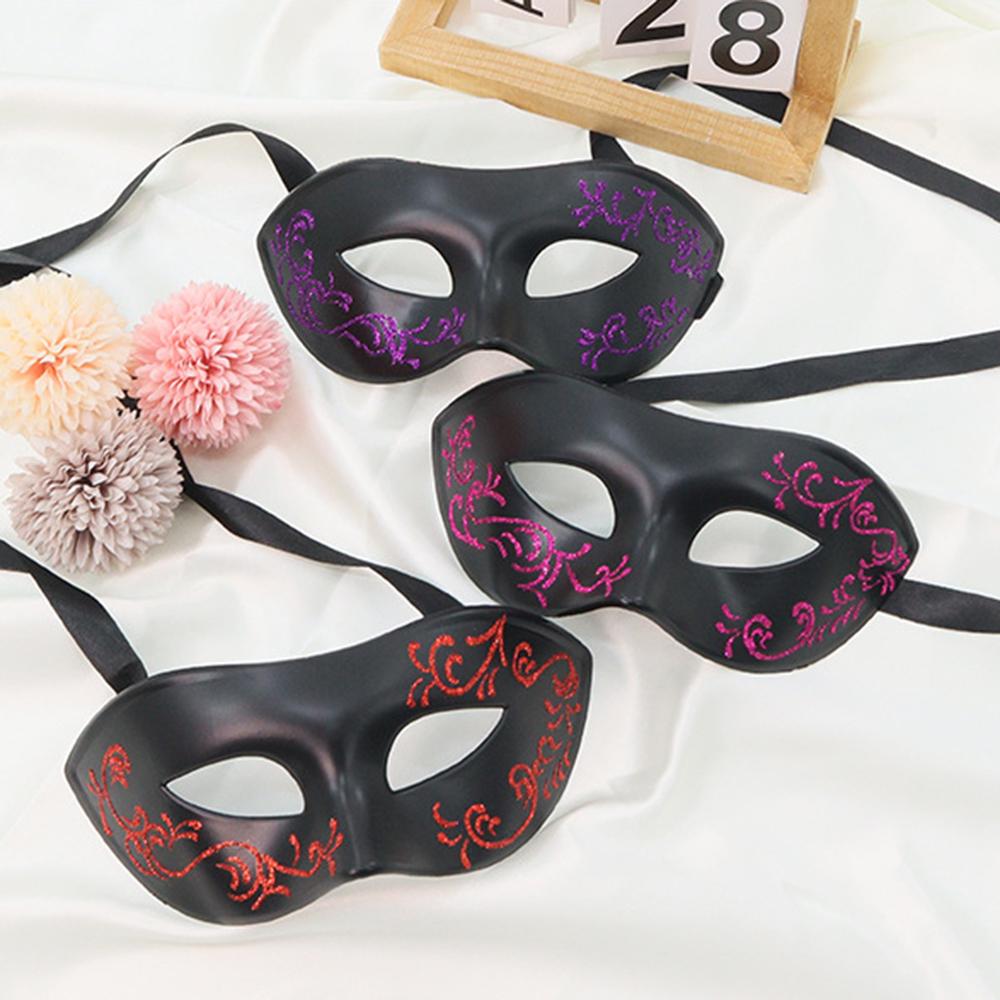 Halloween Mask Decorative Painted Mask Venetian Masquerade Retro Half Face Cover For Dance Clubs Parties Easter Carnival Party