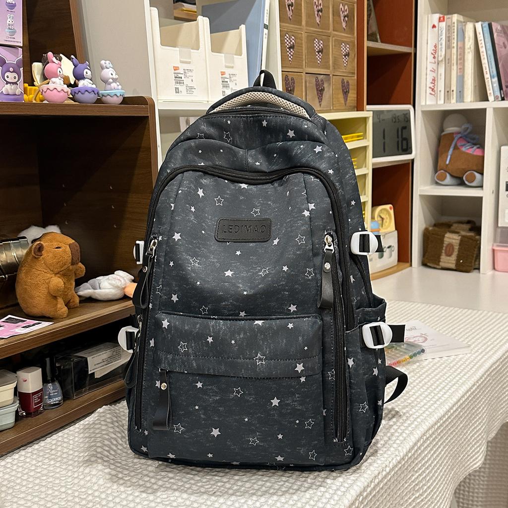 Schoolbag: Korean-style INS Artistic Fresh Star Backpack, High-aesthetic Collegiate Style, Backpack for Middle and High School Students for