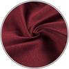 SHLAX&WING Plain Red Silk Tie for Men, Long and Narrow, 6cm