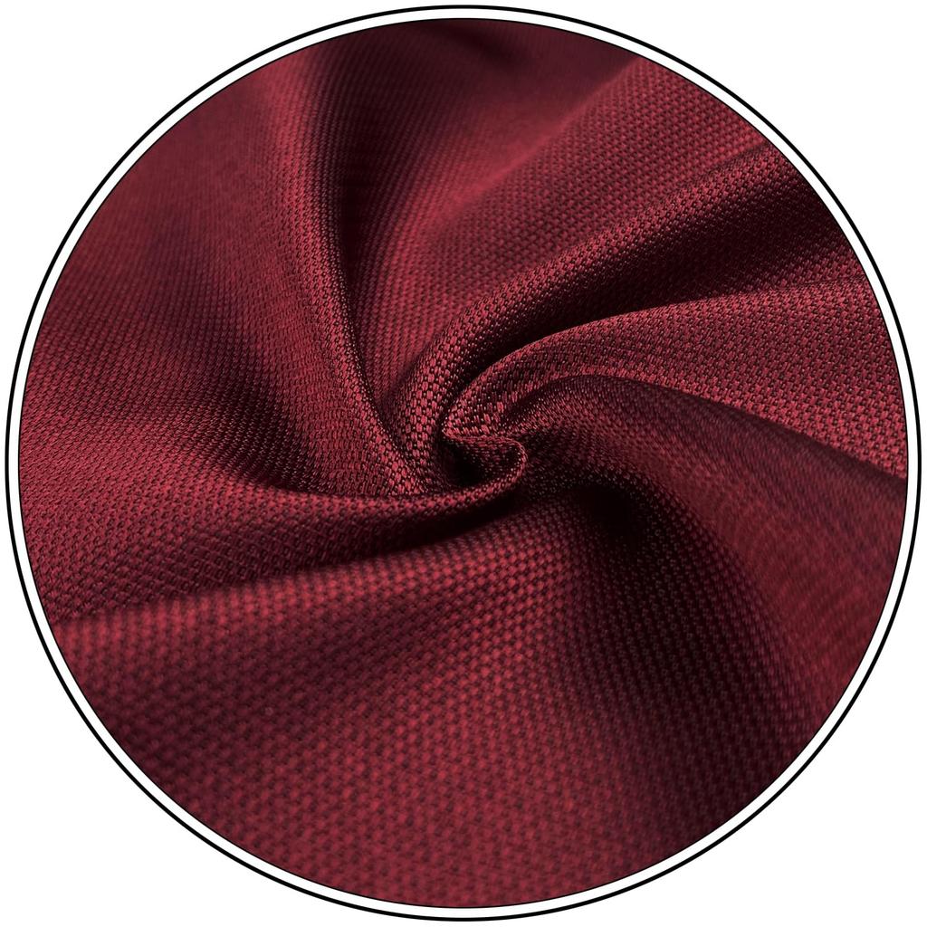 SHLAX&WING Plain Red Silk Tie for Men, Long and Narrow, 6cm