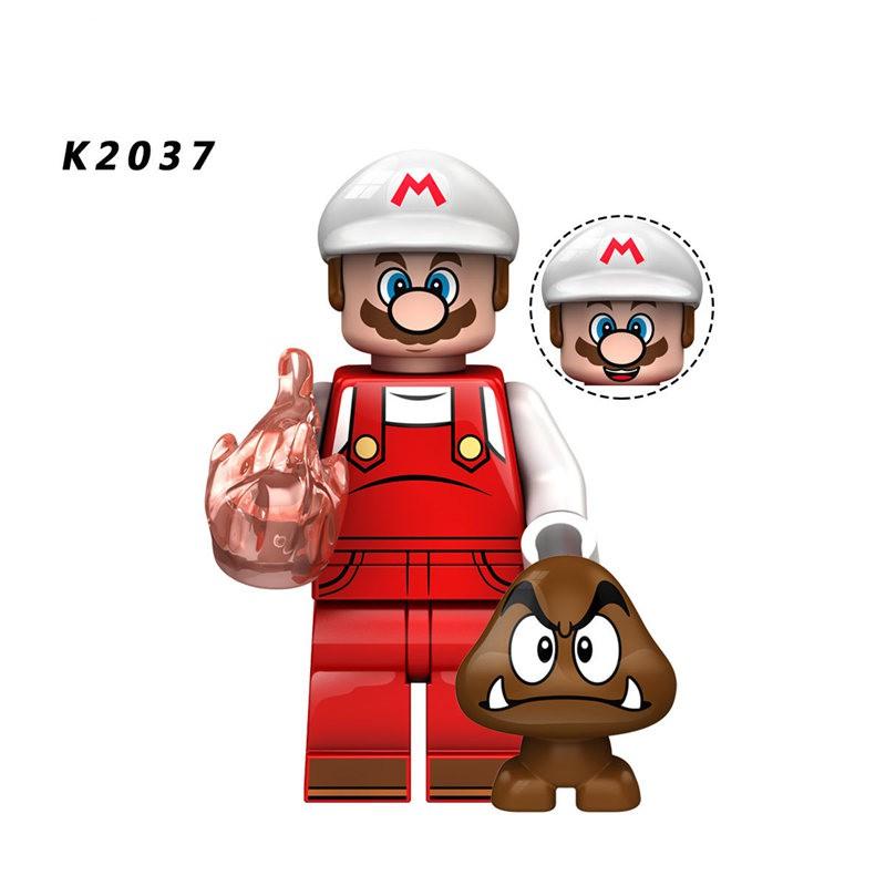 Süper Mario Minifigürleri Yapı Blokları Oyuncakları KDL805 ile Uyumlu