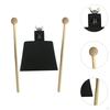 Iron Cowbell with 2 Sticks Hand Percussion Music Portable Instrument for