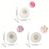 3pcs Creative Flower Clay Handmade Romantic Holiday Decoration Austin Rose Peony Silicone Mold