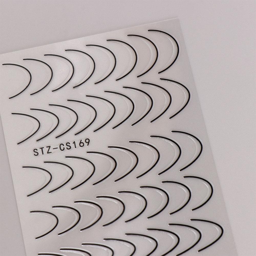 Nail Foils Self Adhesive Nail Art Decoration Stripe Nails Decals Manicure 3D Lines Nail Sticker