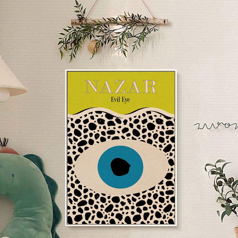 Abstraktní tvar oka Ruka Moon Citát Vysoce kvalitní tisk a plakáty Vintage Nástěnná malba Obraz na plátně Obývací pokoj DomůDekorace