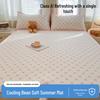 A-Class Ice Bean Cool Mat Set: Washable, Soft, Single Dorm Mat, 3-Piece for Home Use