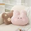 Plush Rabbit Cushion Large Soft Cartoon Backrest For Sofa And Office Comfort