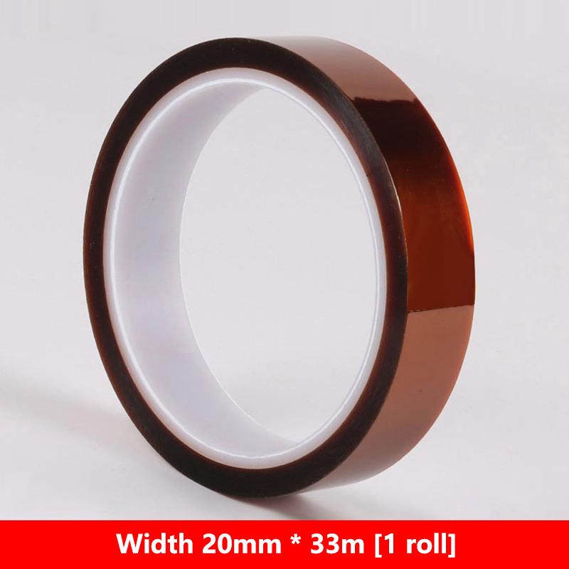 33M Long Gold Finger High Temperature Resistant Tape Heat Tape Polyimide Adhesive Insulation Tape 3D Printing Board Protection
