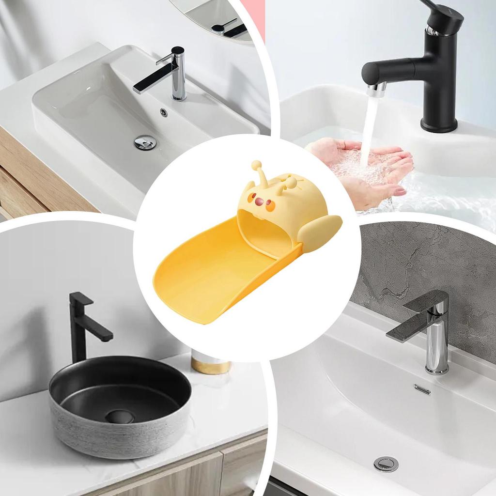Cute Bee Bathroom Faucet Extender Bathroom Sink Device Home Multifunctional Cleaning Tools Children Faucet Extenders Kitchen