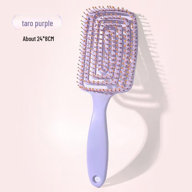 

Изогнутая расческа для вьющихся волос большого объема для женщин фиолетовый