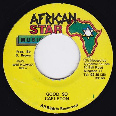 7inch Record CAPLETON  Good So NONE African Star Mu 1993 Jamaica Reggae Ska  Dub Used